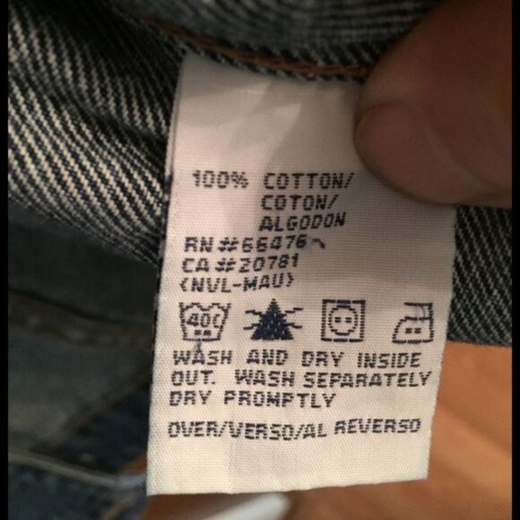 Tommy Hilfiger blue sleeveless denim vest, metal buttons, size Med - Picture 11 of 13